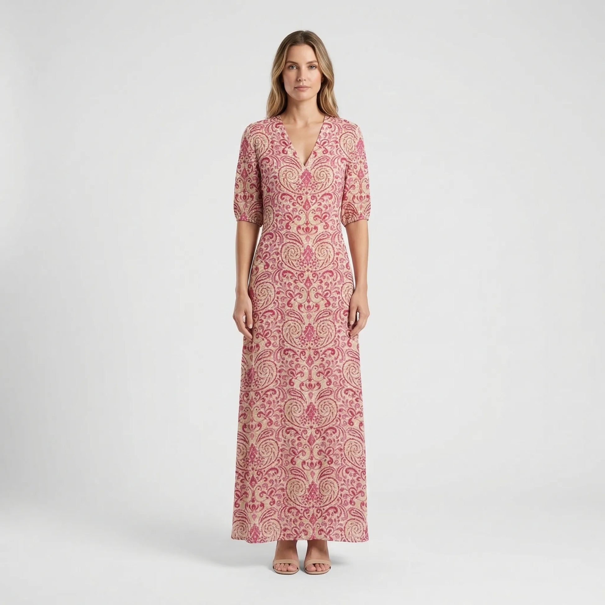 Bohemian Floral Maxi Dress - Carolyn