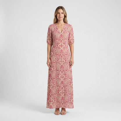 Bohemian Floral Maxi Dress - Carolyn