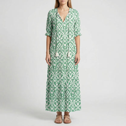 Bohemian Floral Maxi Dress - Carolyn