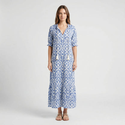 Bohemian Floral Maxi Dress - Carolyn