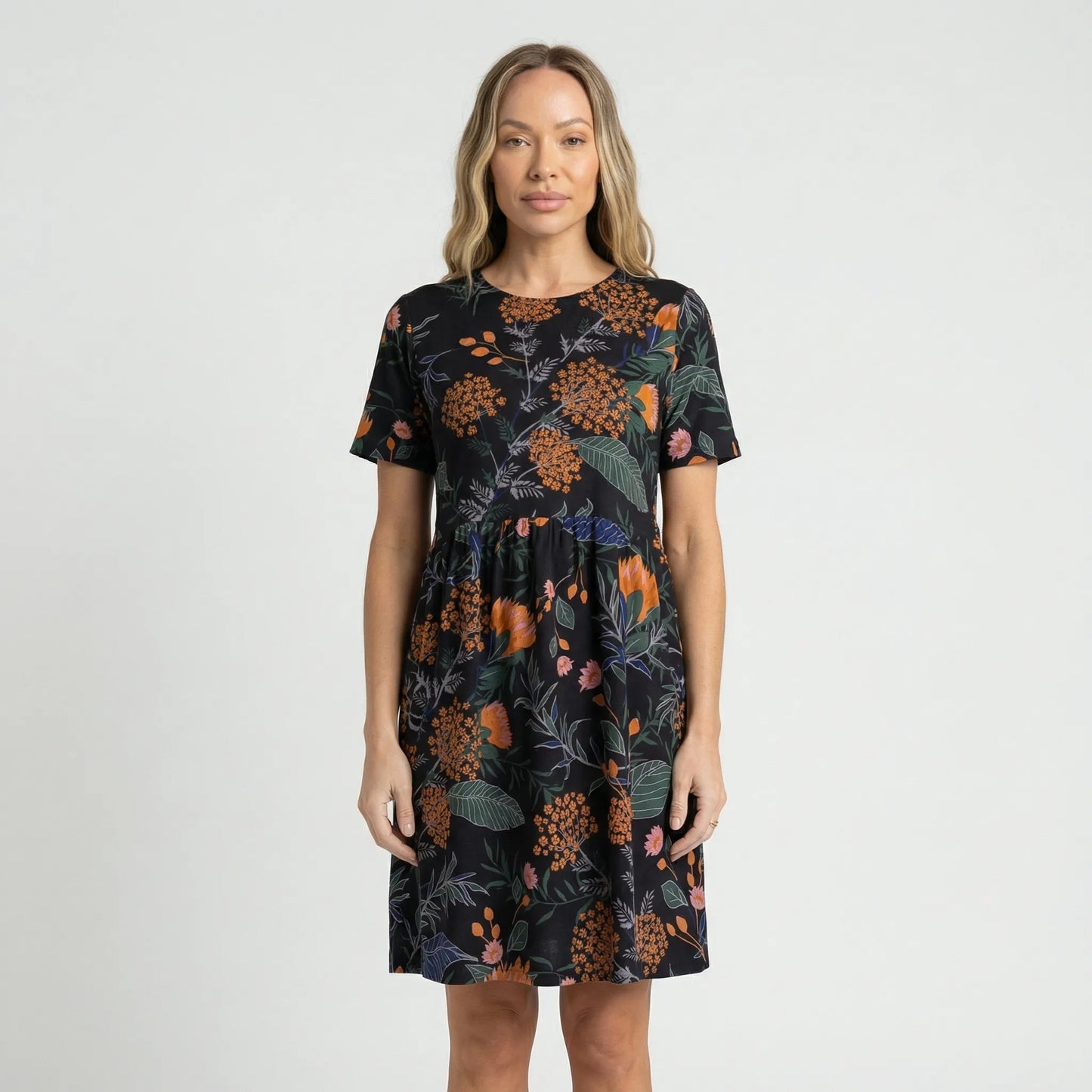 Botanical Print Summer Ladies Dress - Miray