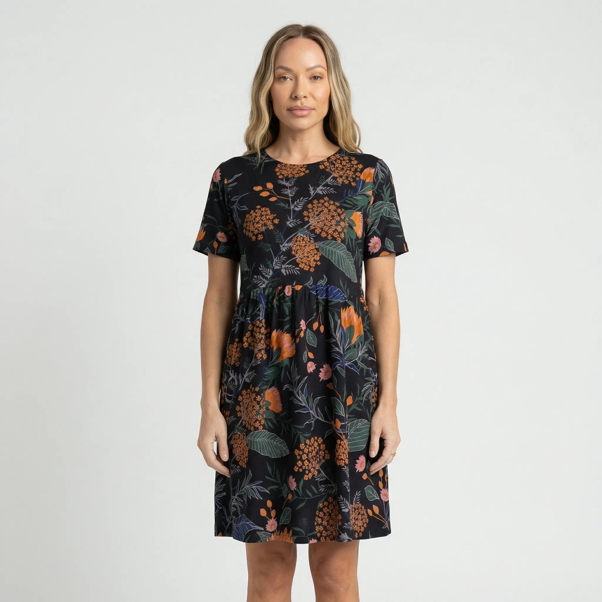 Botanical Print Summer Ladies Dress - Miray