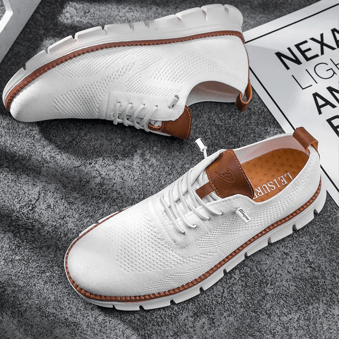 Breathable Lace-Up Men's Shoe In A Casual Style - Christopher
