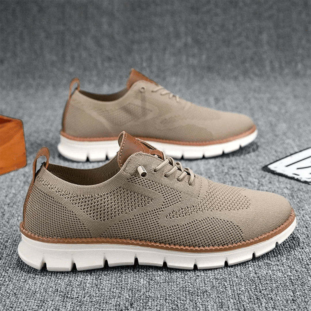 Breathable Lace-Up Men's Shoe In A Casual Style - Christopher