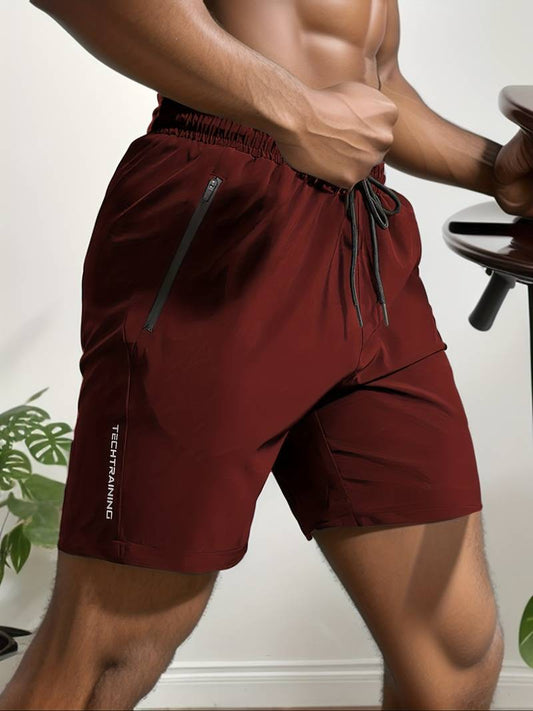 Breathable Training Shorts With Elasticated Waistband - Alfredo