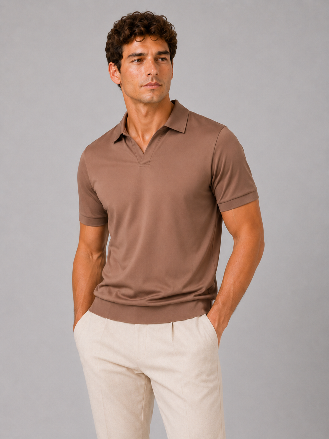 Men's Silky Touch Polo Shirt - Breathable Soft Solid Summer Top 11