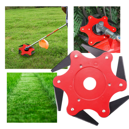 Robust trimmer head with 6 steel blades – TrimmBlade