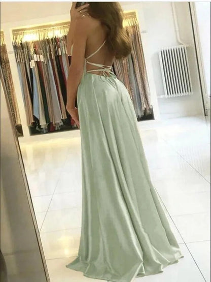 Flowy Maxi Dress with Side Split – Selina