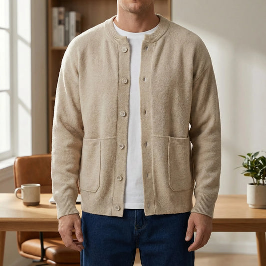 Button-Up Knit Cardigan - Tristan