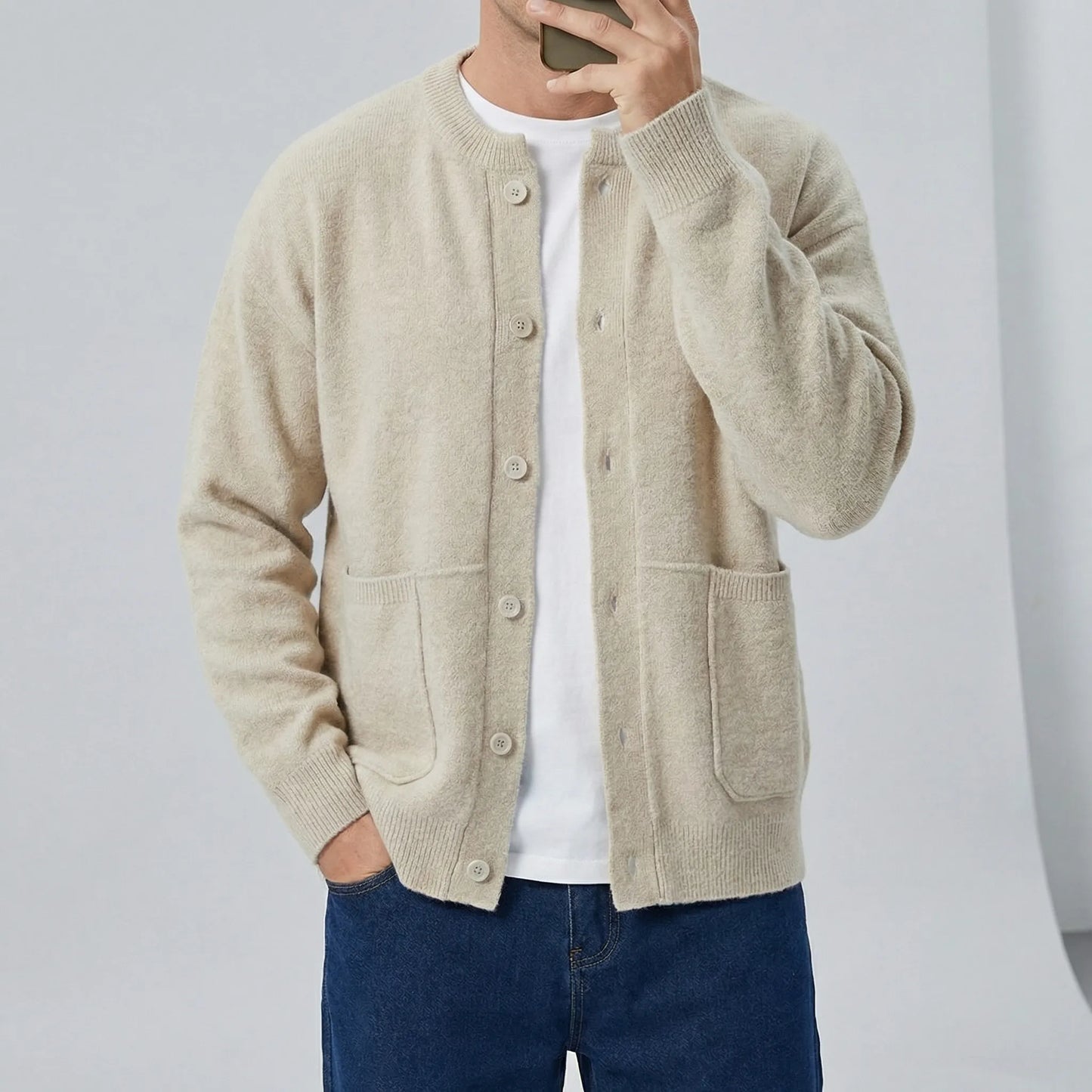 Button-Up Knit Cardigan - Tristan