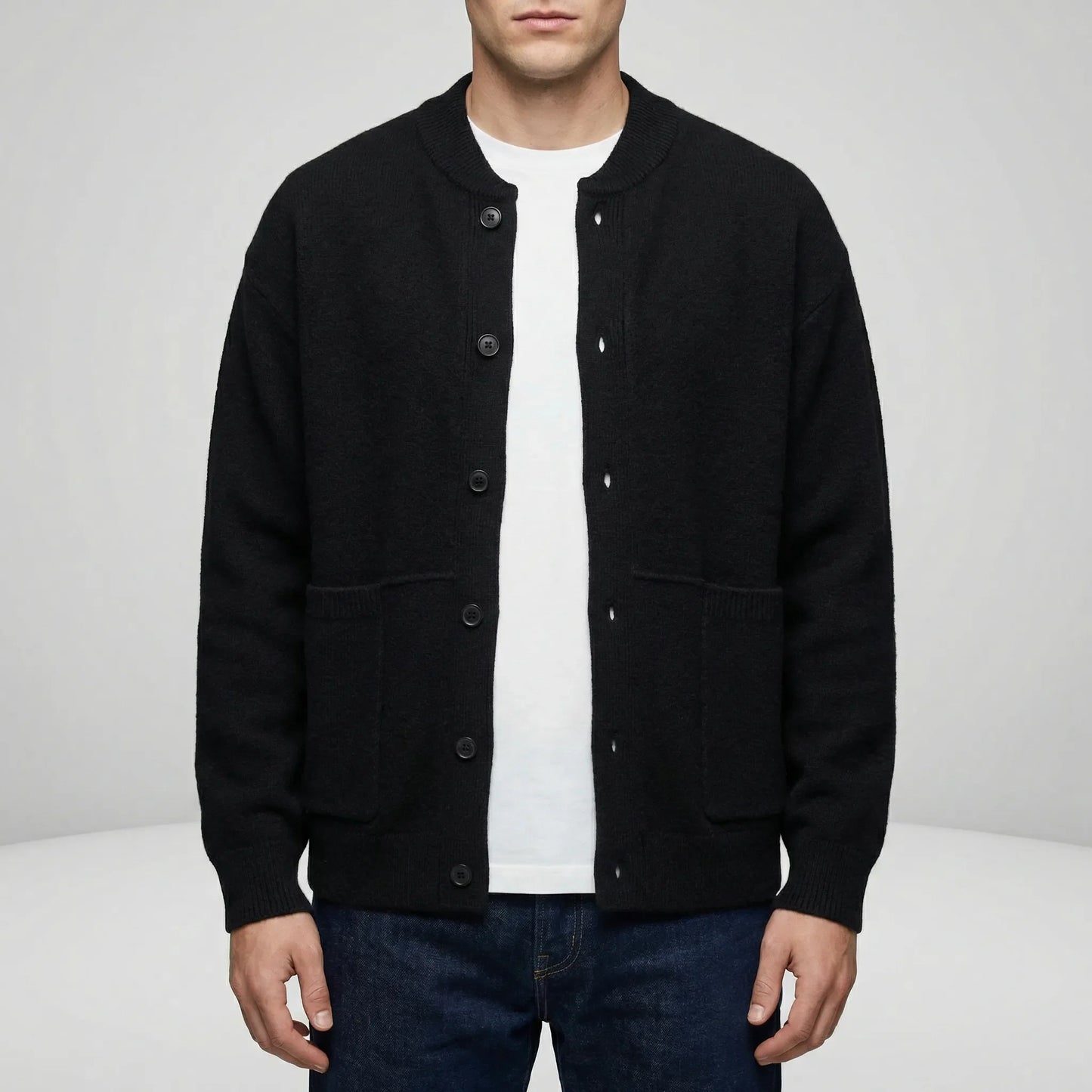 Button-Up Knit Cardigan - Tristan