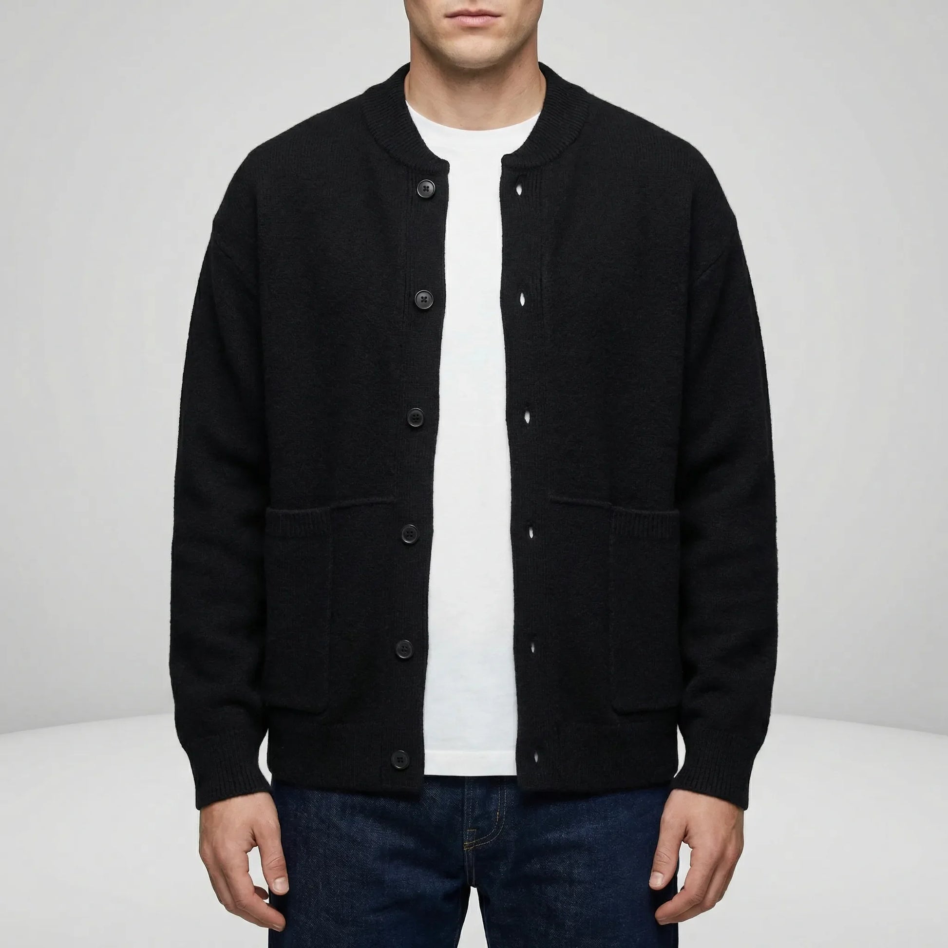 Button-Up Knit Cardigan - Tristan