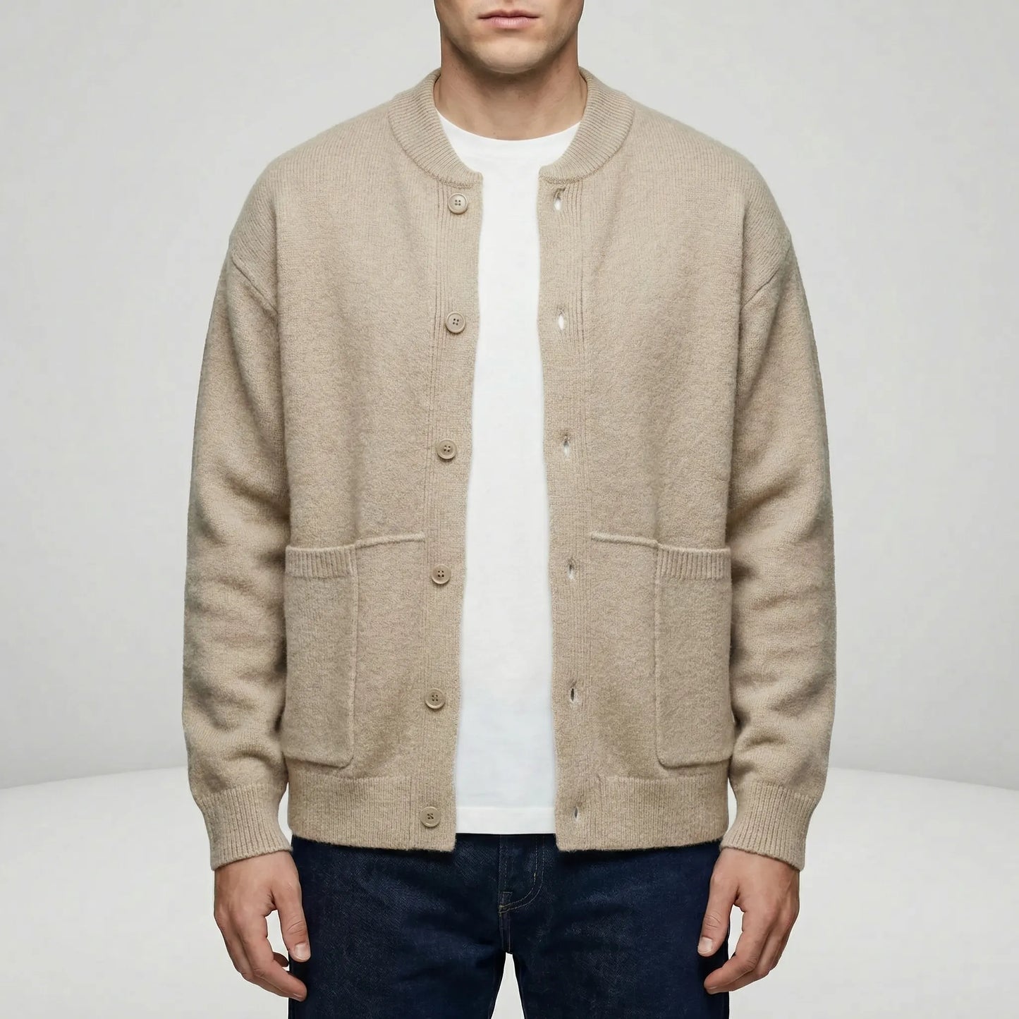 Button-Up Knit Cardigan - Tristan