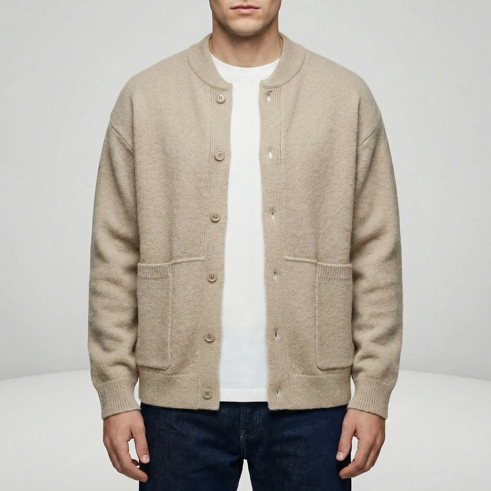 Button-Up Knit Cardigan - Tristan