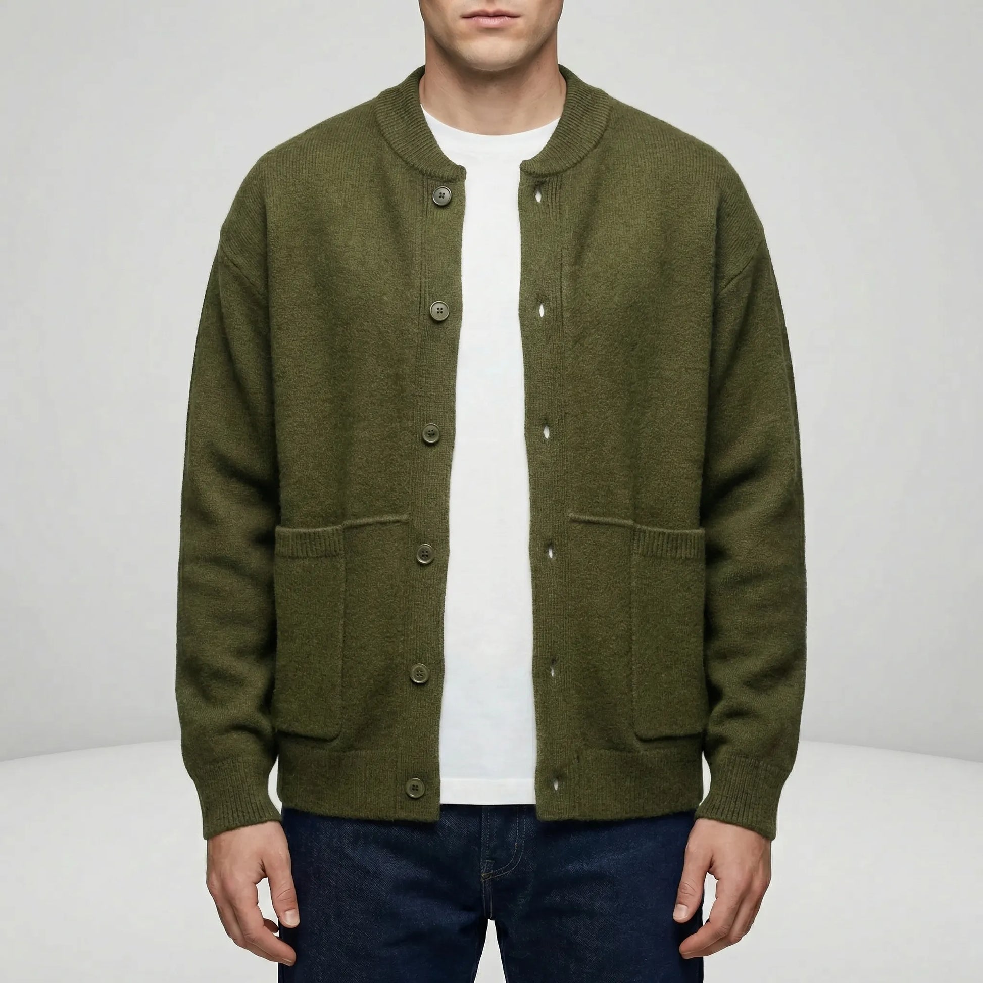 Button-Up Knit Cardigan - Tristan