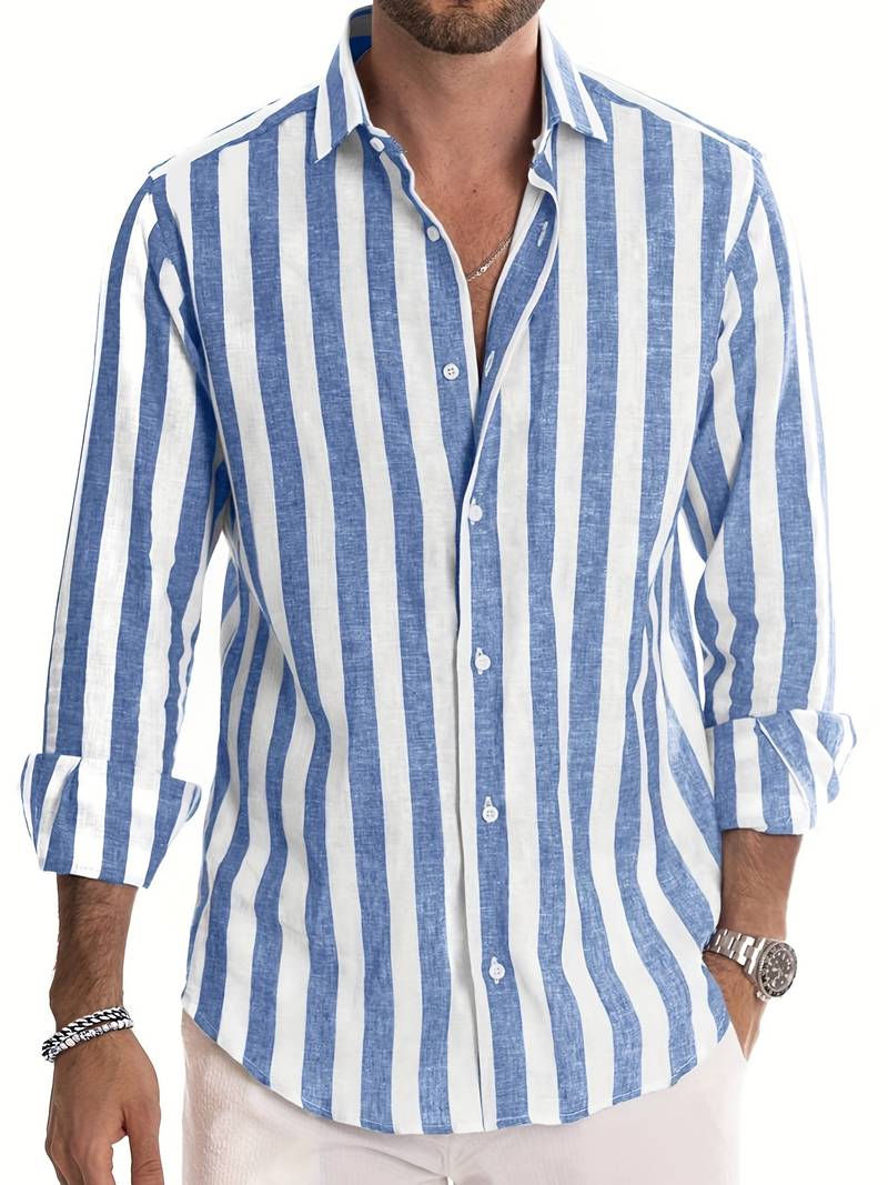 Striped Men's Shirt - Arden