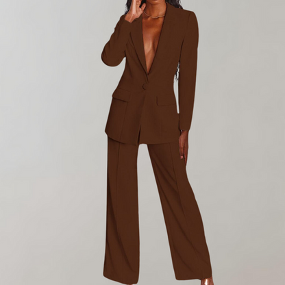 Stylish Blazer and Trouser Set - Elena