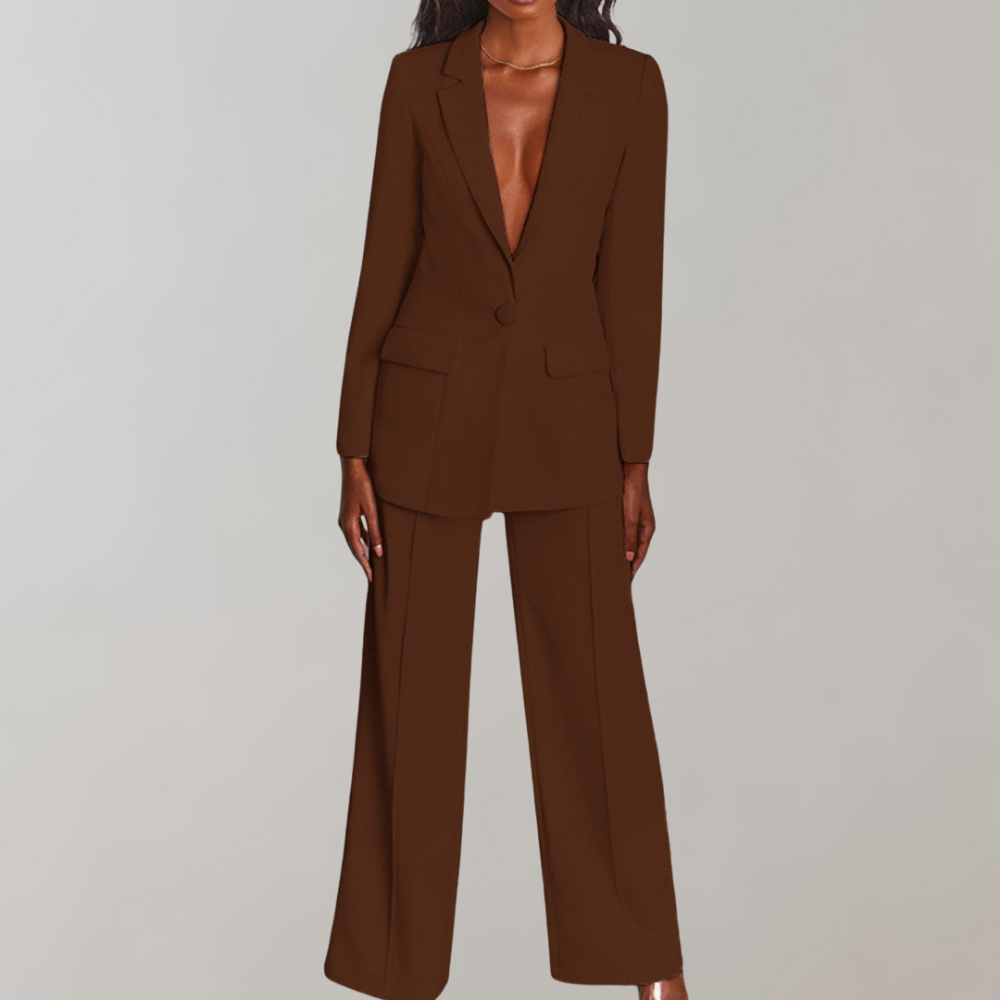Stylish Blazer and Trouser Set - Elena