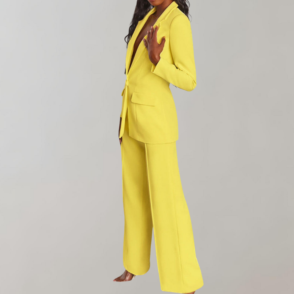 Stylish Blazer and Trouser Set - Elena