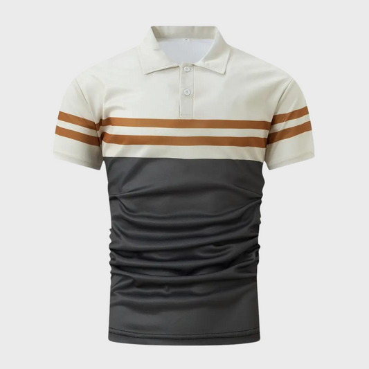 Striped men's polo shirt – Mauro
