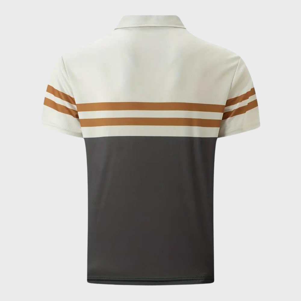 Striped men's polo shirt – Mauro