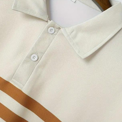 Striped men's polo shirt – Mauro