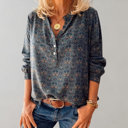 Ladies Vintage Blouse made of Polyester – Selina