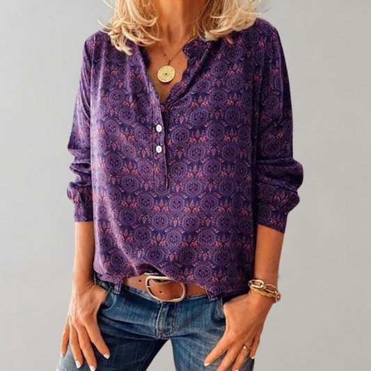 Ladies Vintage Blouse made of Polyester – Selina