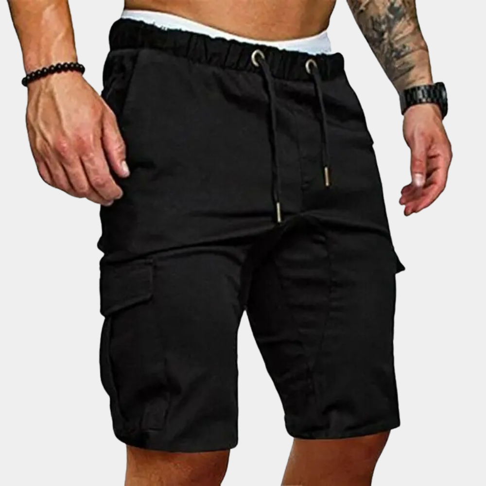 Men's shorts with elasticated waistband and side pockets – Brennan