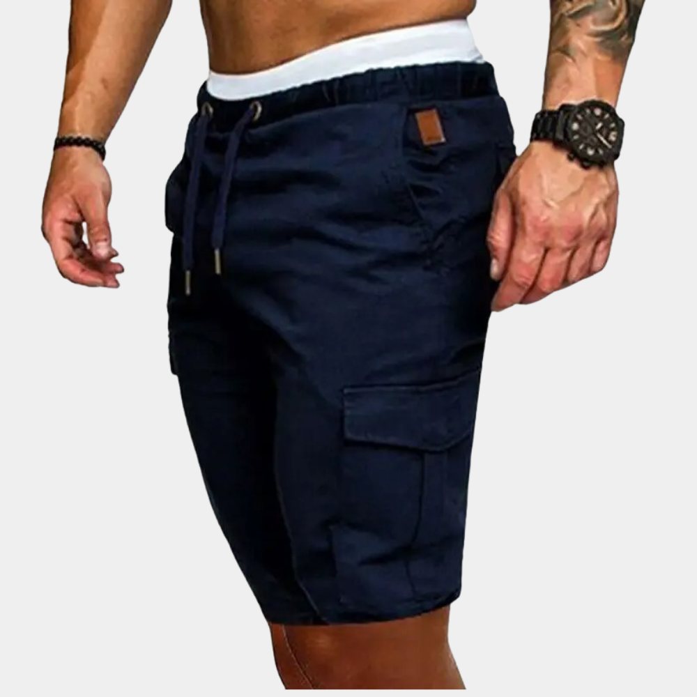 Men's shorts with elasticated waistband and side pockets – Brennan