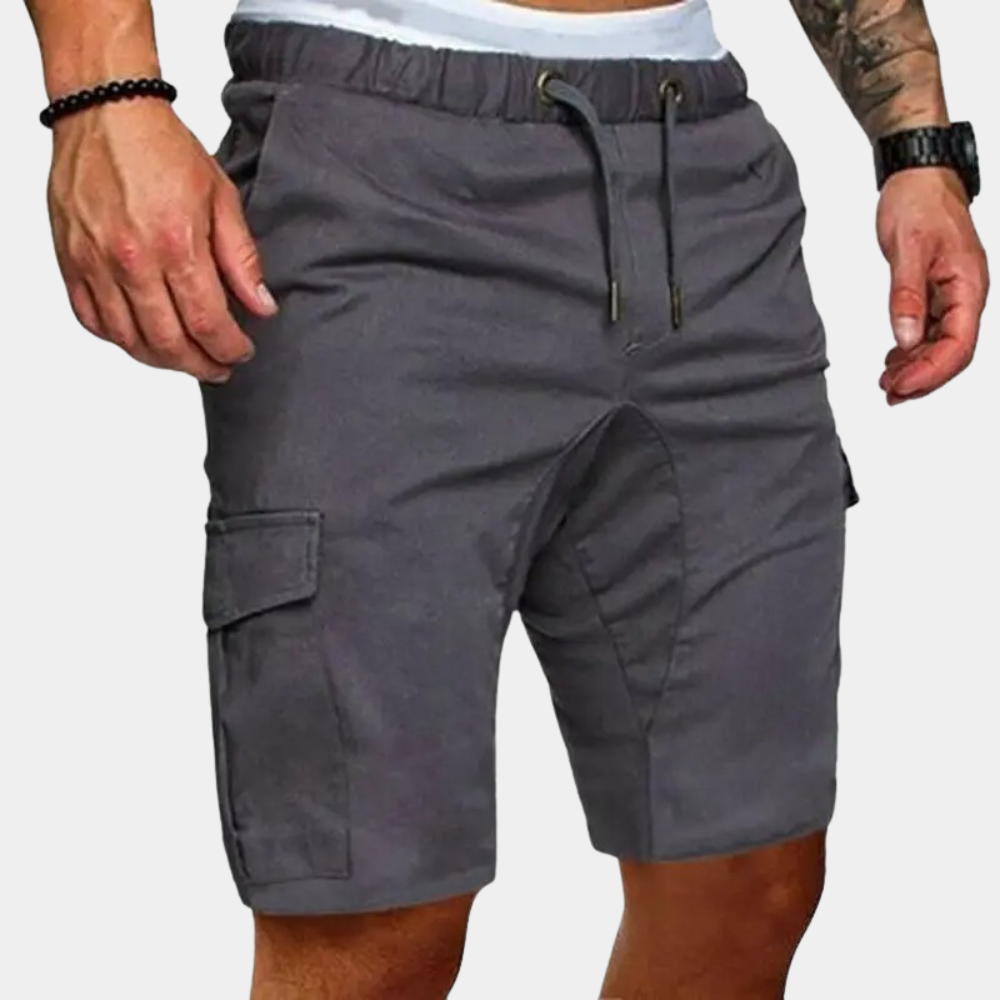 Men's shorts with elasticated waistband and side pockets – Brennan
