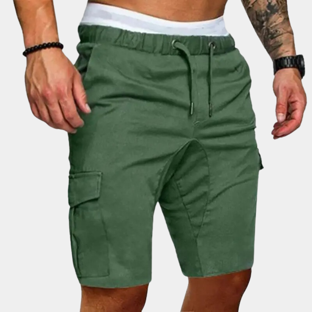 Men's shorts with elasticated waistband and side pockets – Brennan