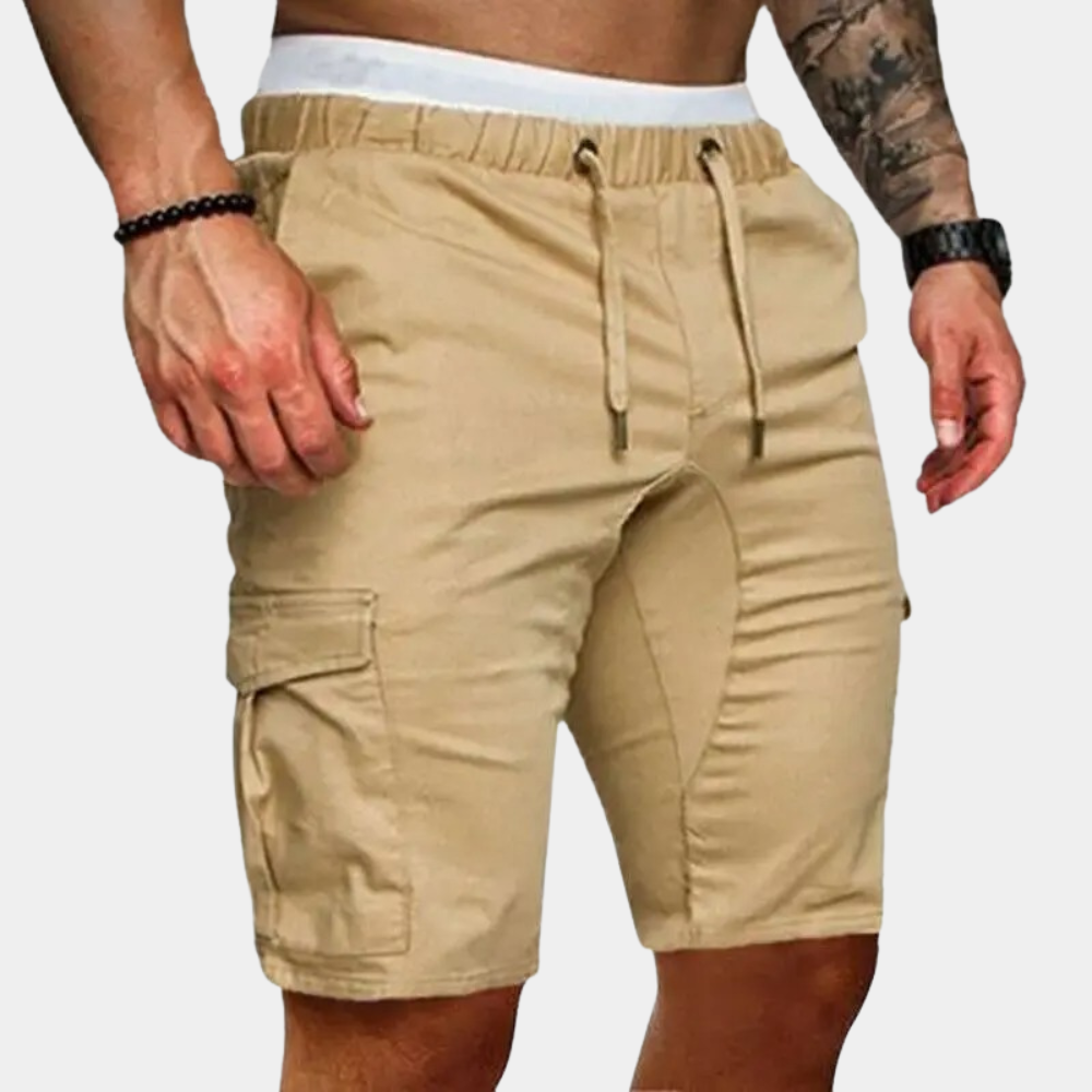 Men's shorts with elasticated waistband and side pockets – Brennan