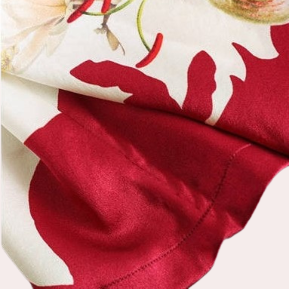 Autumn women's T-shirt with floral print – Rivka
