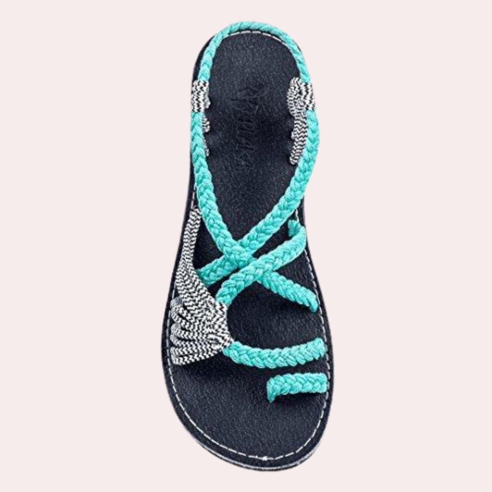 Colourful women's beach sandals – Rivka