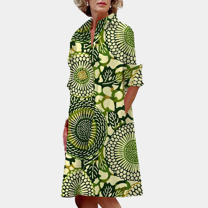 Midi dress with print and autumnal fit – Ysolde
