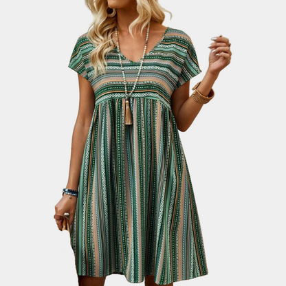 Striped summer dress made from soft fabric – Linae