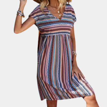 Striped summer dress made from soft fabric – Linae