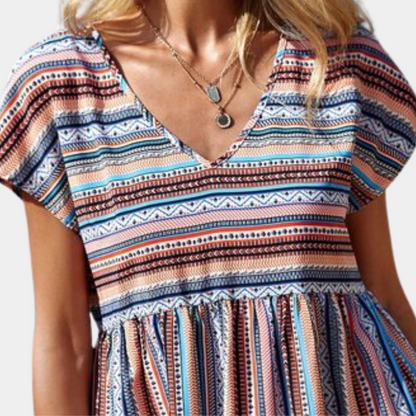 Striped summer dress made from soft fabric – Linae