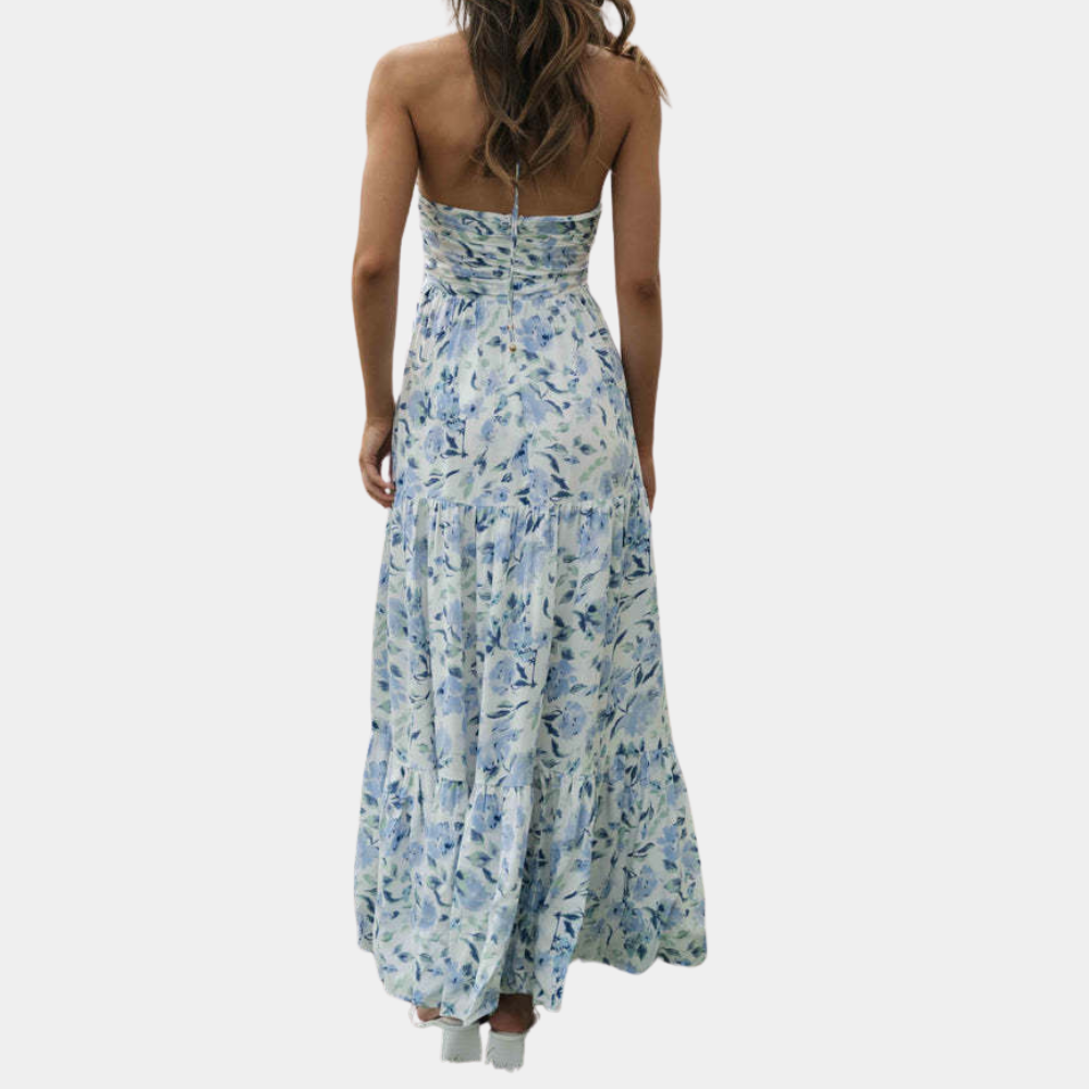 Long summer dress with halter-neck – Soraya