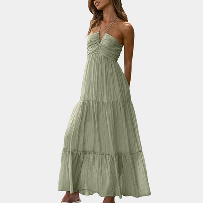 Long summer dress with halter-neck – Soraya