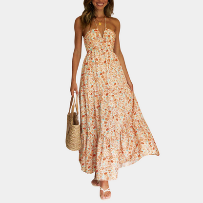 Long summer dress with halter-neck – Soraya