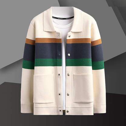 Herenvest with Button Closure and Stripes – Enzo