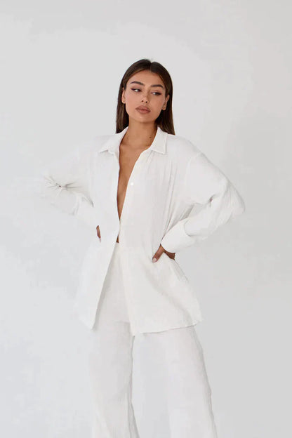 Lightweight two-piece summer set made of linen – Geneve