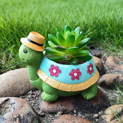 Cute Turtle Garden Plant Pot - TurtleBloom