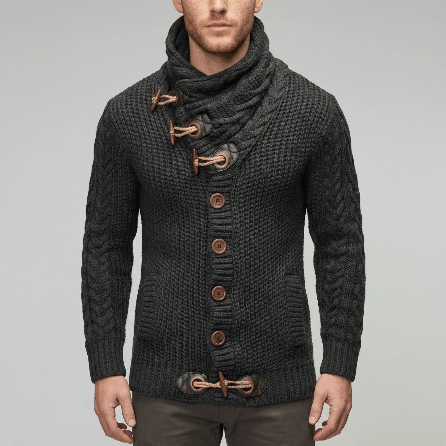 Casual Chunky Knit Cardigan - Ferdinand