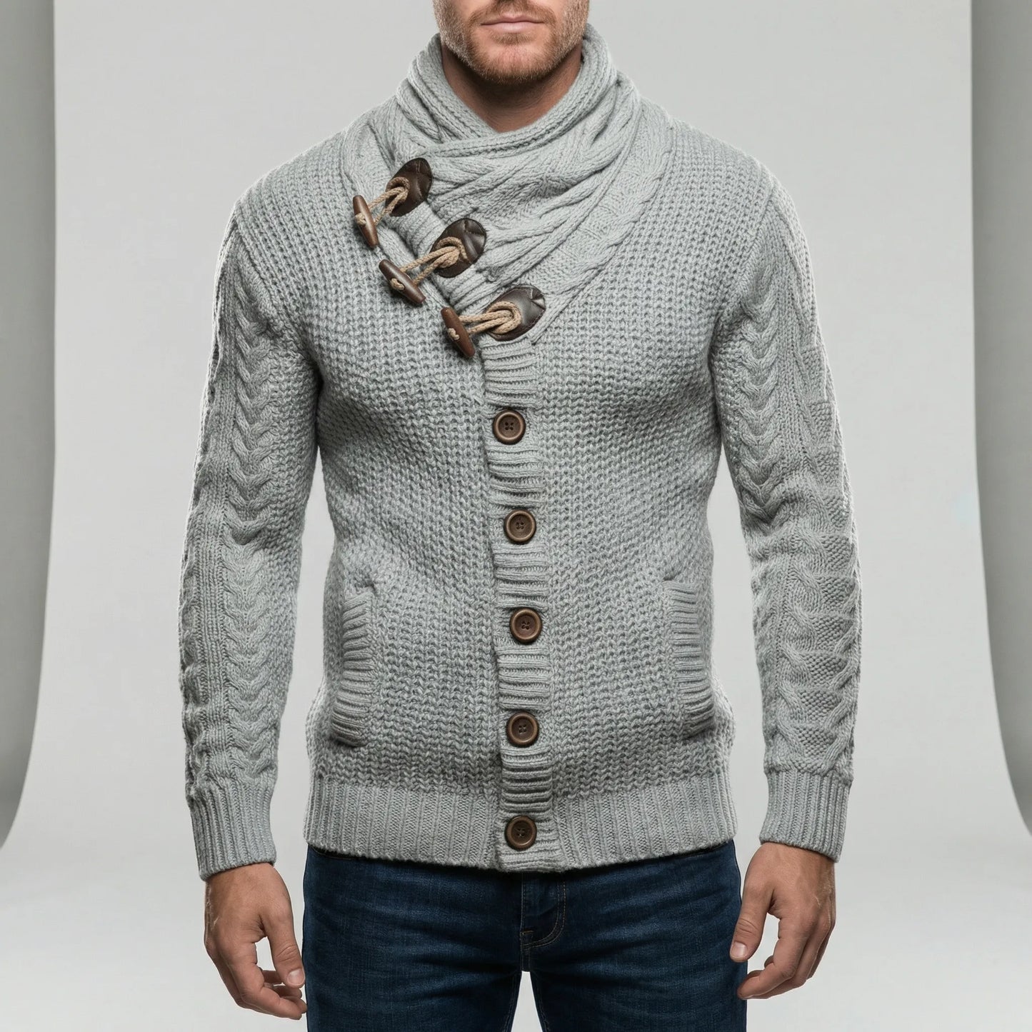 Casual Chunky Knit Cardigan - Ferdinand