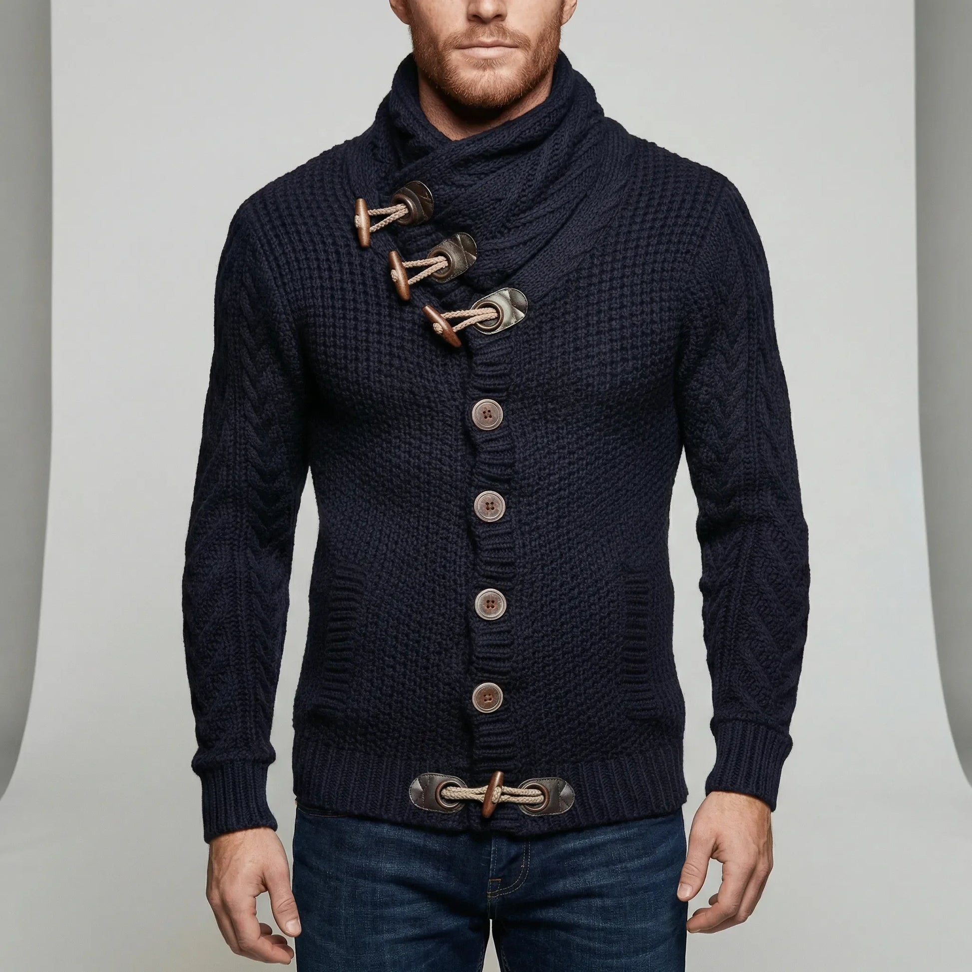 Casual Chunky Knit Cardigan - Ferdinand