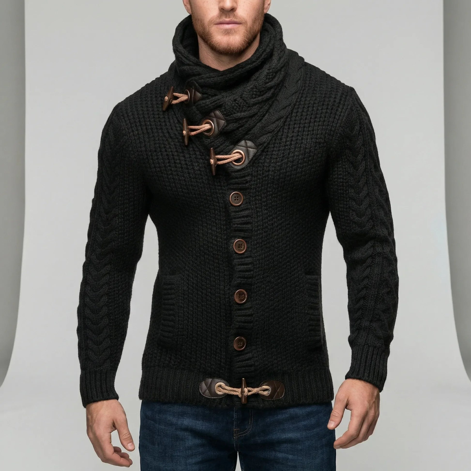 Casual Chunky Knit Cardigan - Ferdinand