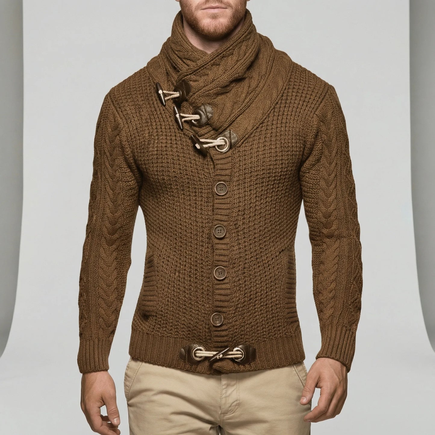 Casual Chunky Knit Cardigan - Ferdinand